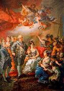 Vicente Lopez, King Charles IV of Spain and his family pay a visit to the University of Valencia in 1802